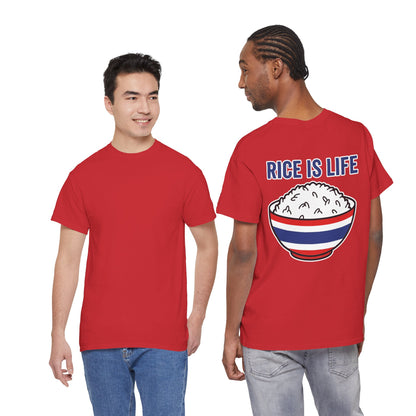 Rice is Life (Back) Heavy Cotton Tee