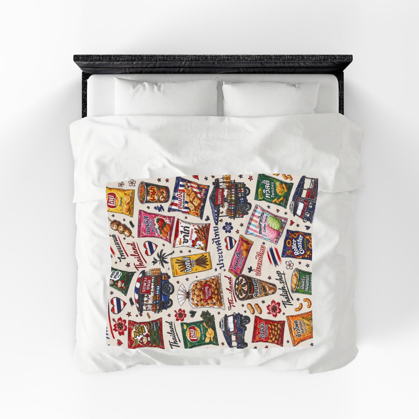 Thai Snacks Velveteen Plush Blanket