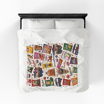 Thai Snacks Velveteen Plush Blanket