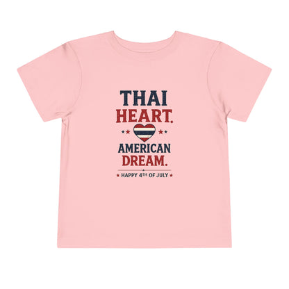 Thai Heart, American Dream 4th of July Toddler Kids Tee