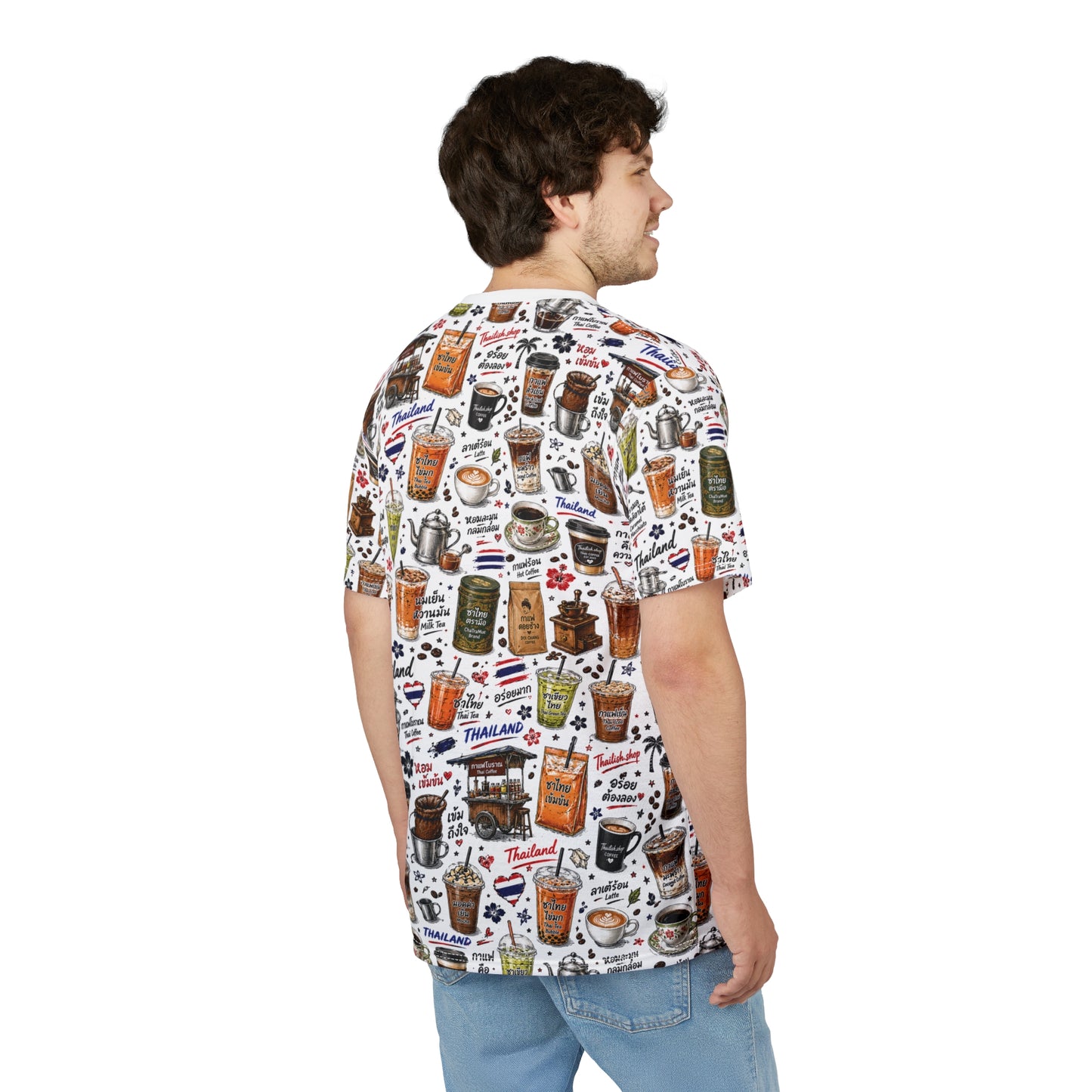 Thai Drinks Printed Unisex Cut & Sew Tee (AOP)