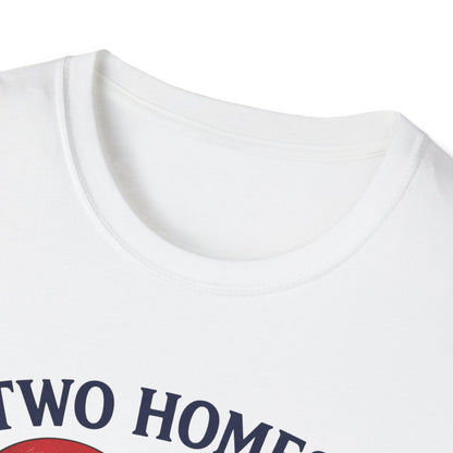 Two Homes One Heart 4th of July Tee