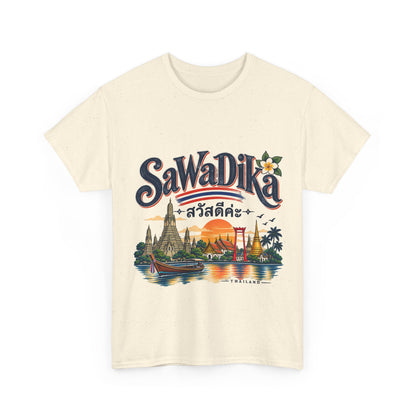 SaWaDiKa Thailand Vintage Travel Heavy Cotton T-Shirt