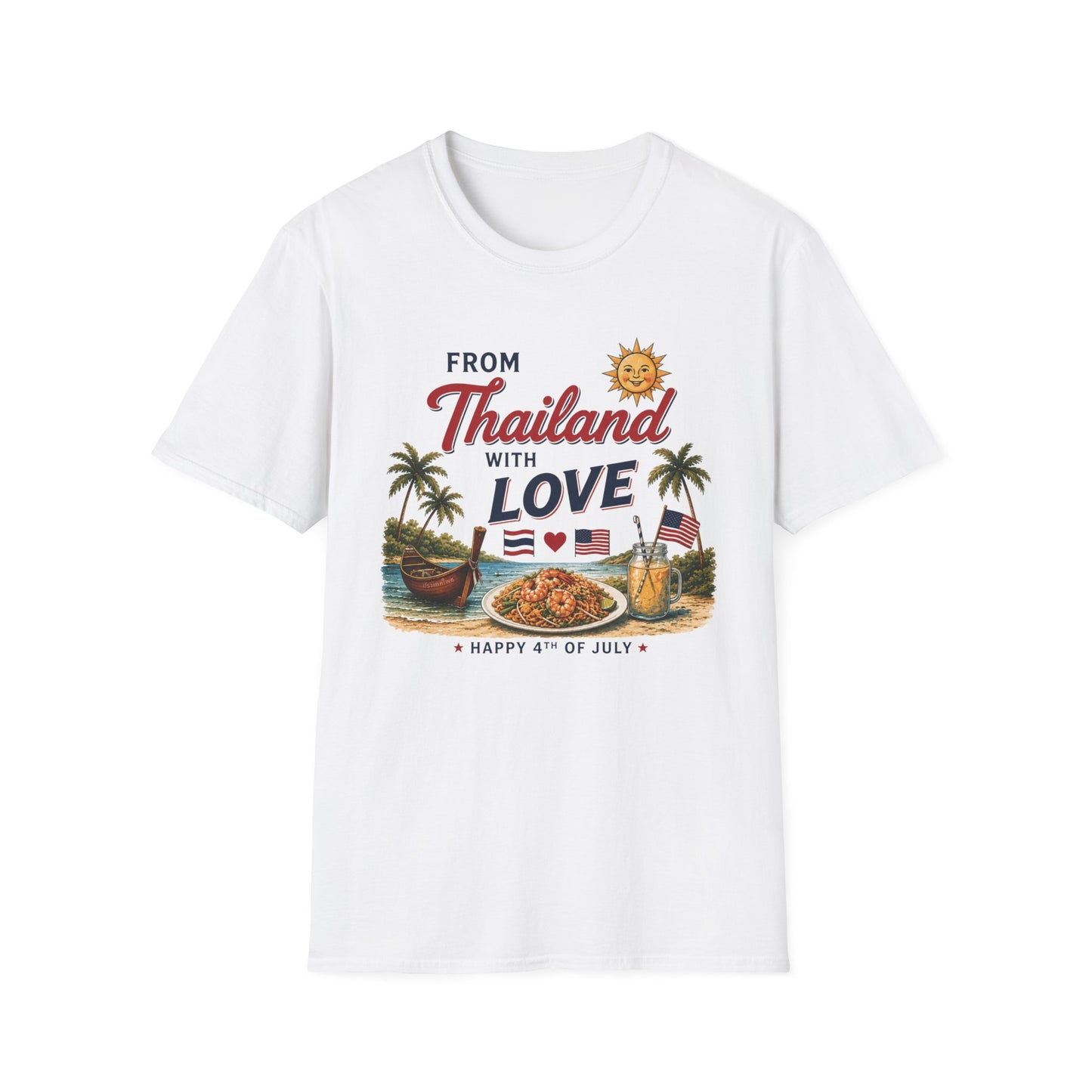 From Thailand With Love. 4th of July Unisex Tee