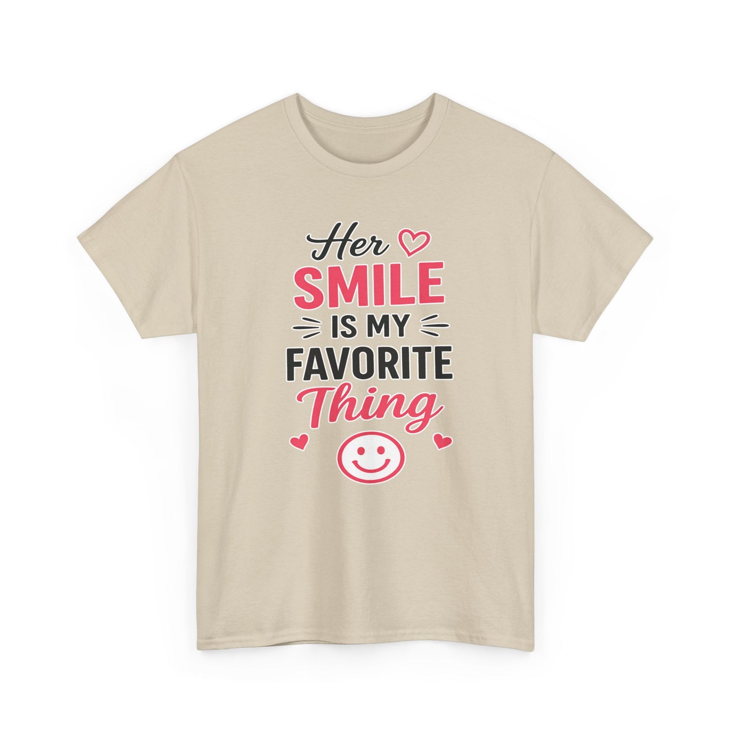 Her Smile Is My Favorite Thing Heavy Cotton Tee