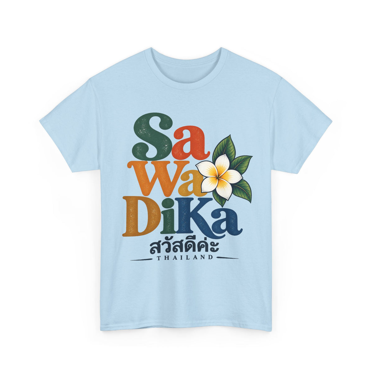 SaWaDiKa Vintage Greeting Thailand Heavy Cotton T-Shirt