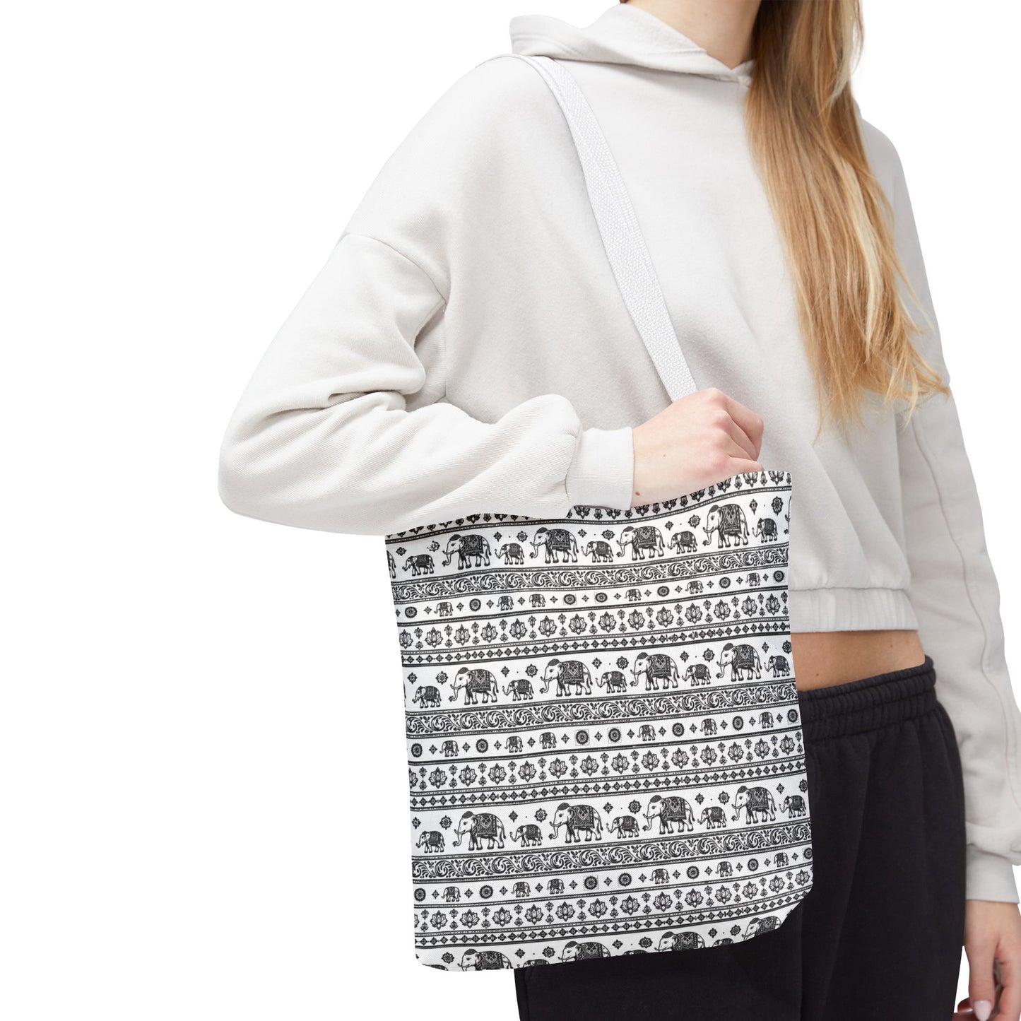 Thai Elephant Tote Bag - Patterned AOP