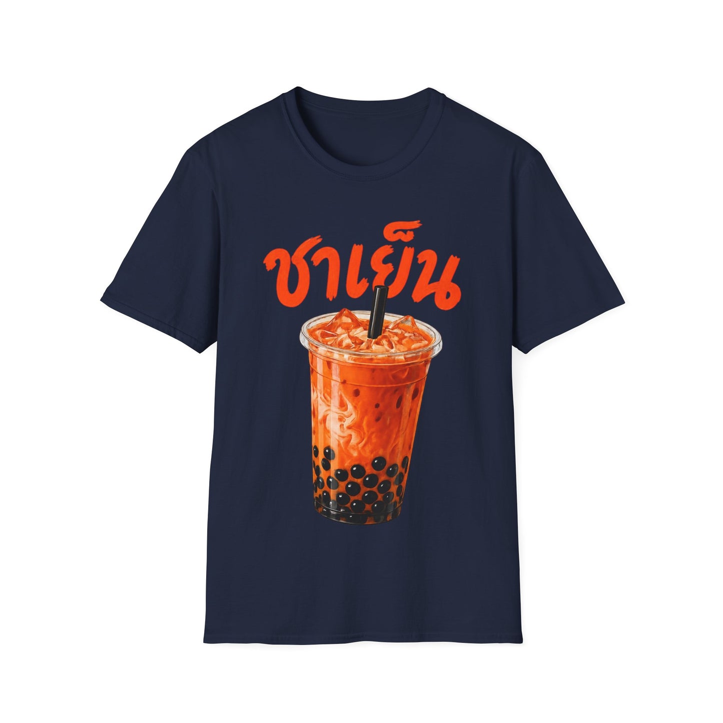 ชาเย็น Thai Boba Tea Unisex SoftStyle Tee
