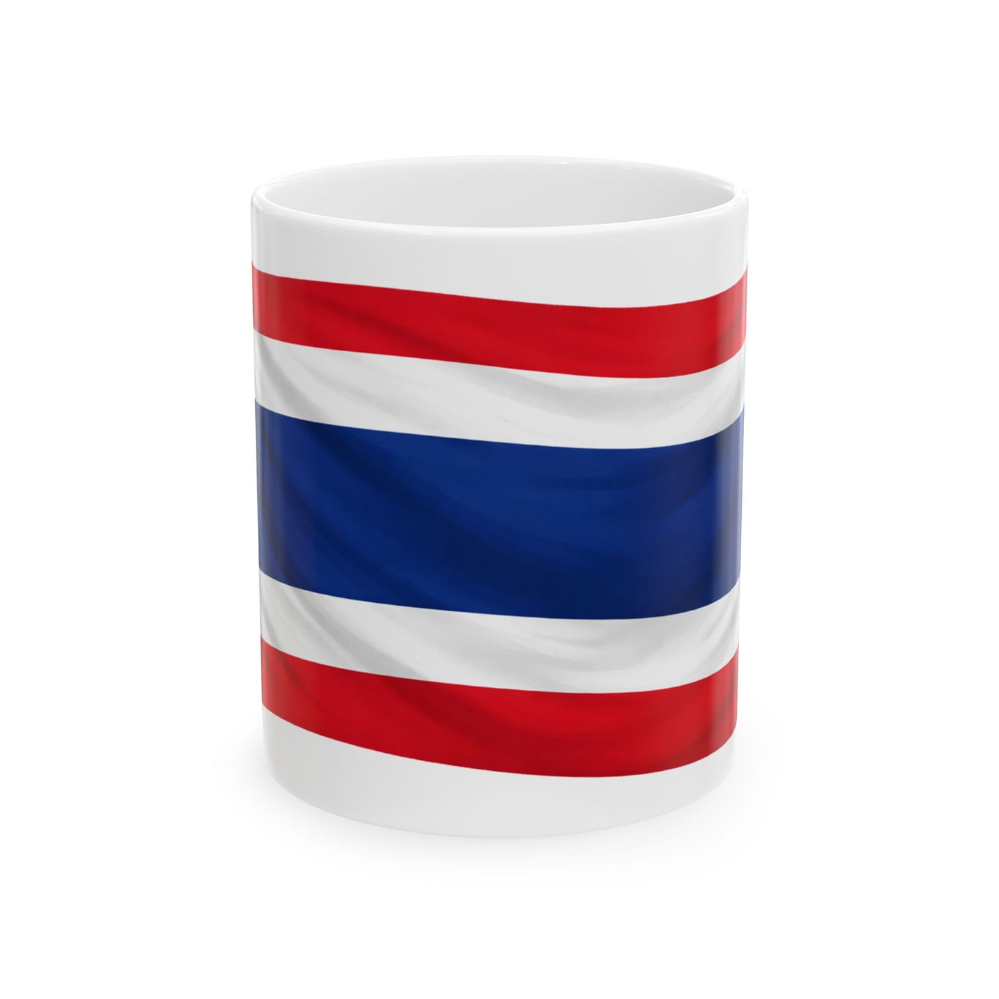 Thailand Flag Ceramic Mug, (11oz, 15oz)