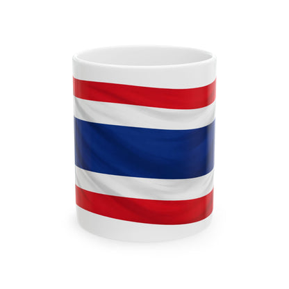 Thailand Flag Ceramic Mug, (11oz, 15oz)