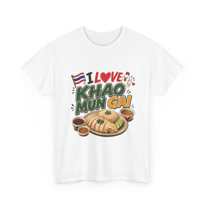 I Love Khao Mun Gai Unisex Heavy Cotton Tee