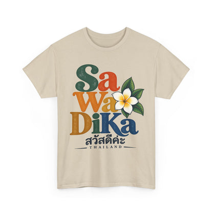 SaWaDiKa Vintage Greeting Thailand Heavy Cotton T-Shirt