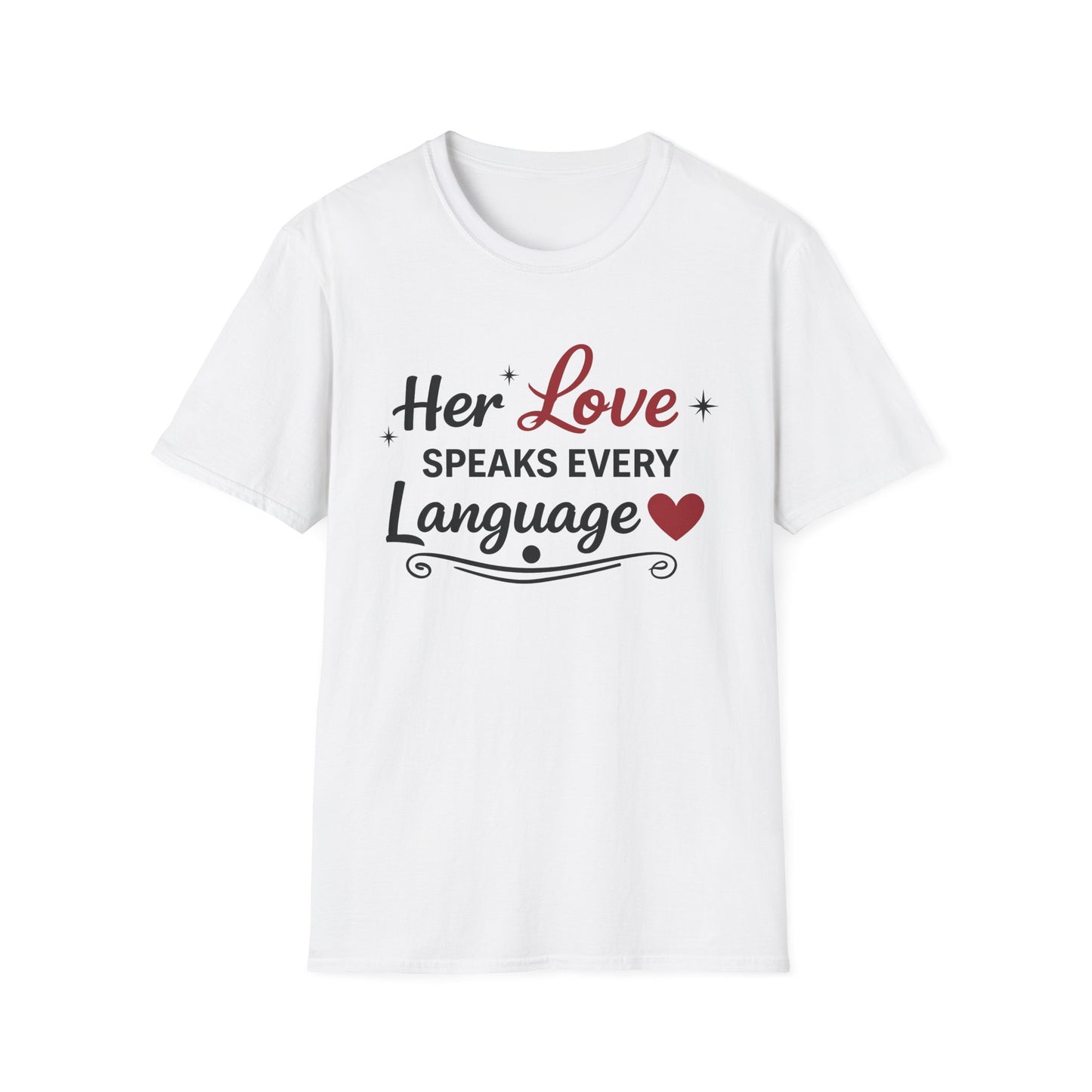 Her Love Speaks Every Language Softstyle T-Shirt