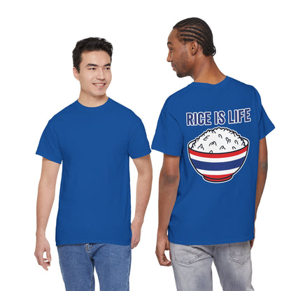 Rice is Life (Back) Heavy Cotton Tee