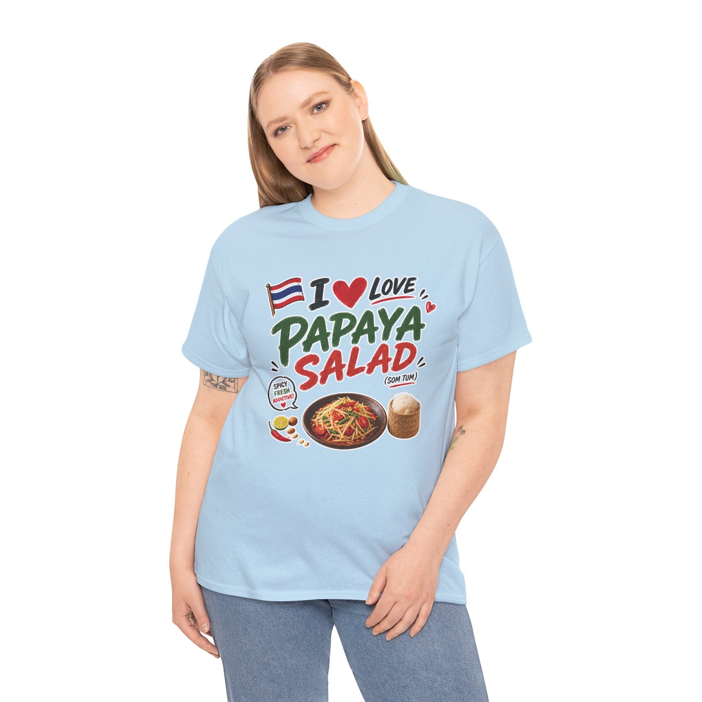 I Love Papaya Salad Unisex Tee