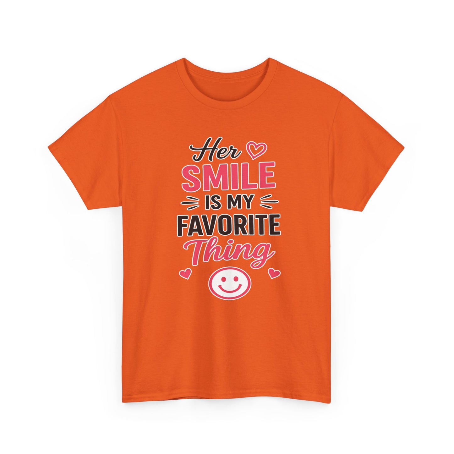 Her Smile Is My Favorite Thing Heavy Cotton Tee