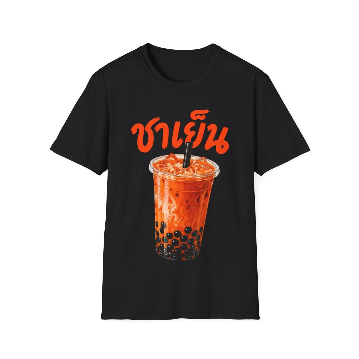 ชาเย็น Thai Boba Tea Unisex SoftStyle Tee