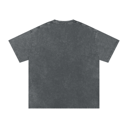 Thai Tea Snow Washed Oversized Unisex Cotton T-Shirt
