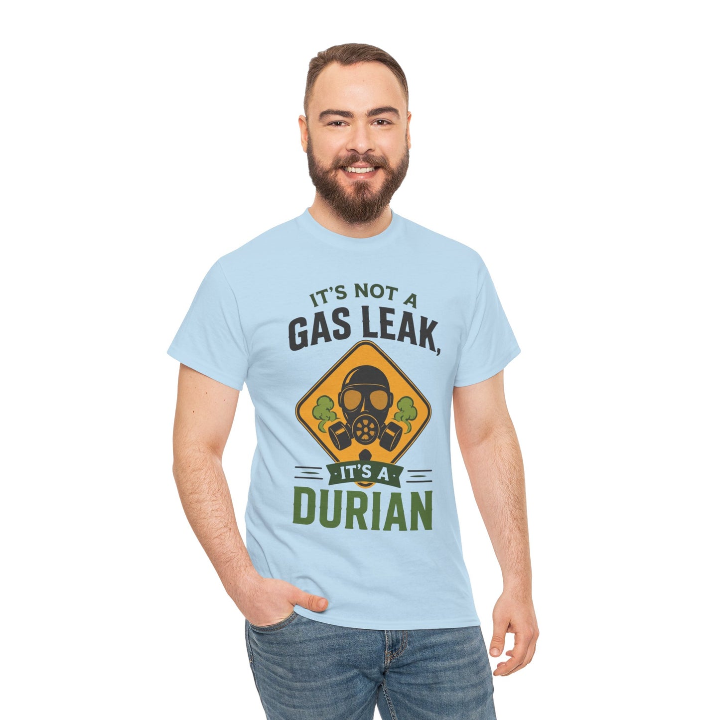 It's Not a Gas Leak, It's a Durian Mask Unisex Heavy Cotton Tee