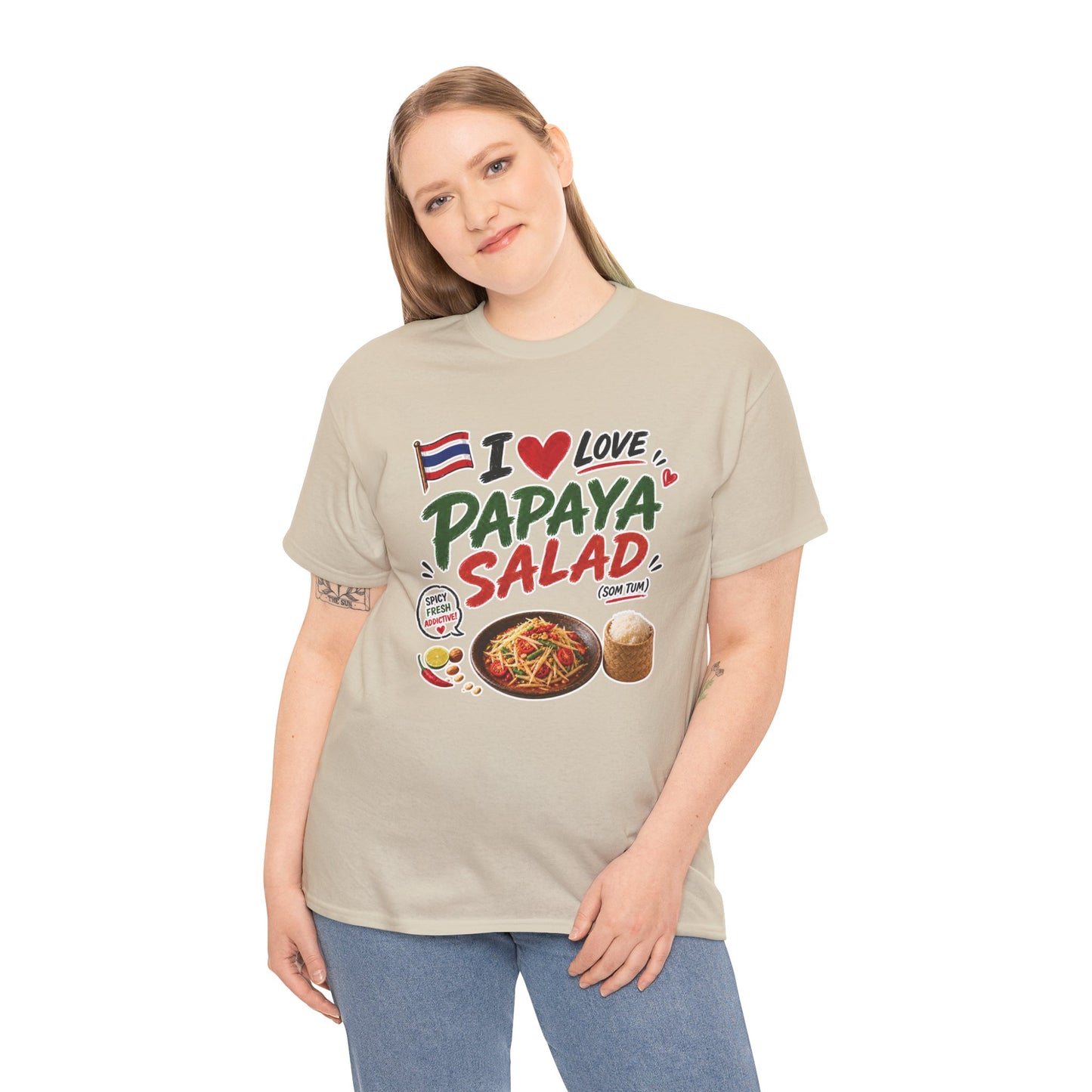 I Love Papaya Salad Unisex Tee
