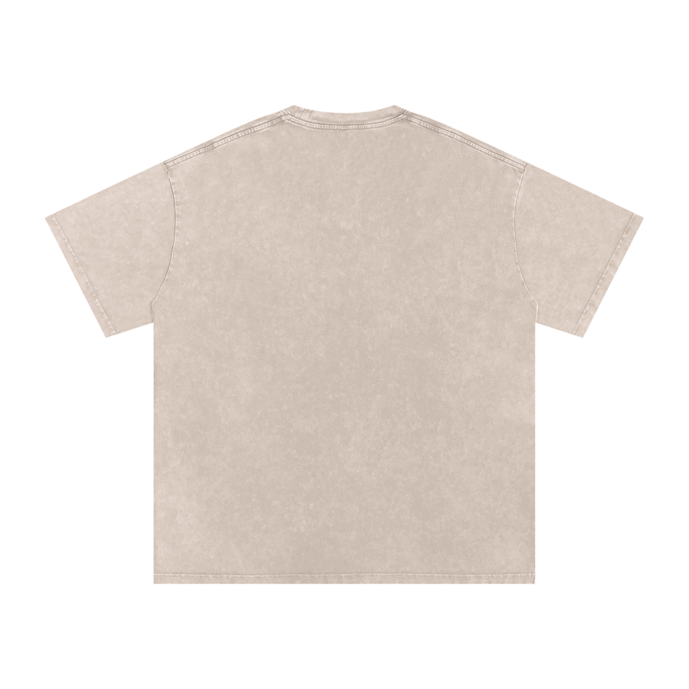 Thai Tea Snow Washed Oversized Unisex Cotton T-Shirt