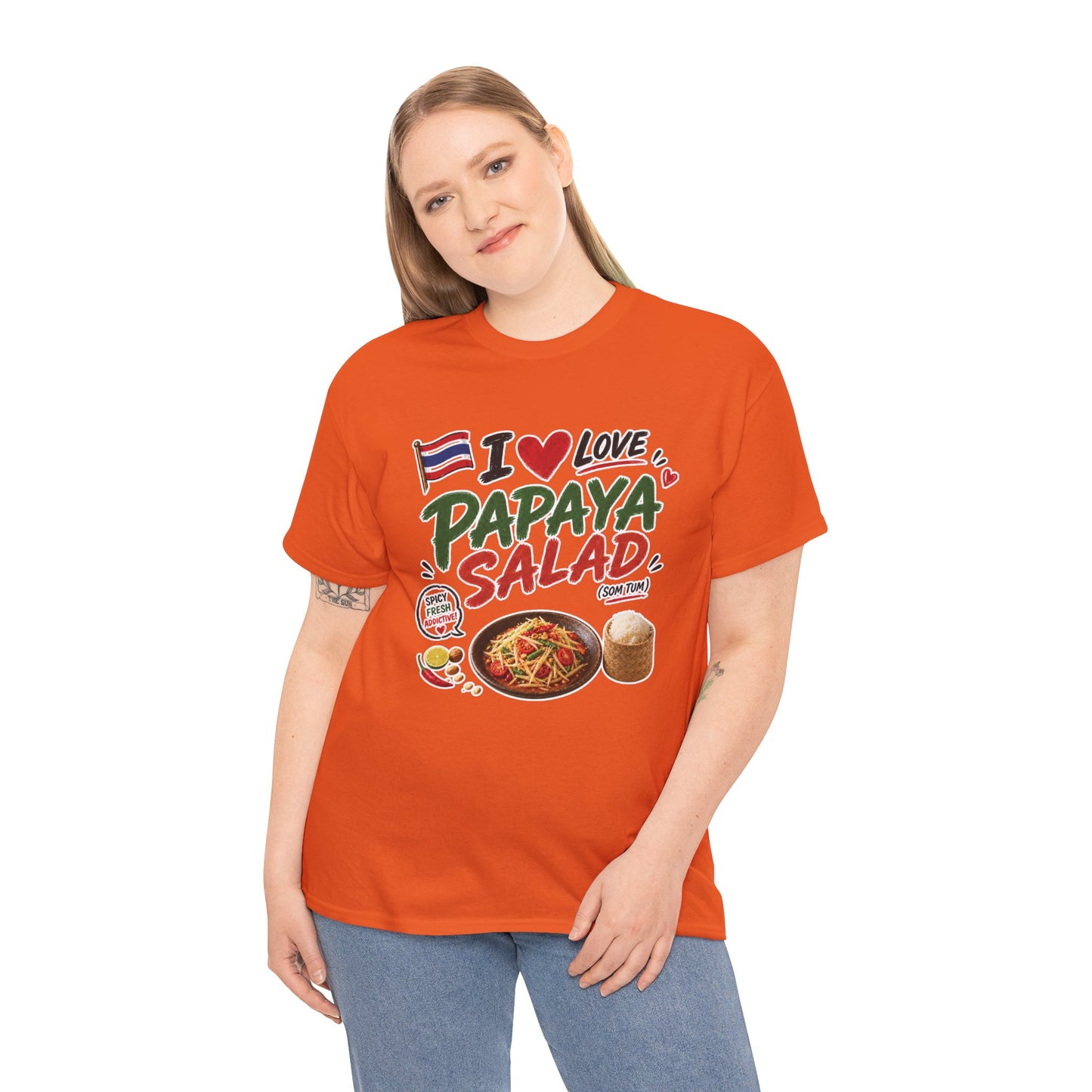 I Love Papaya Salad Unisex Tee