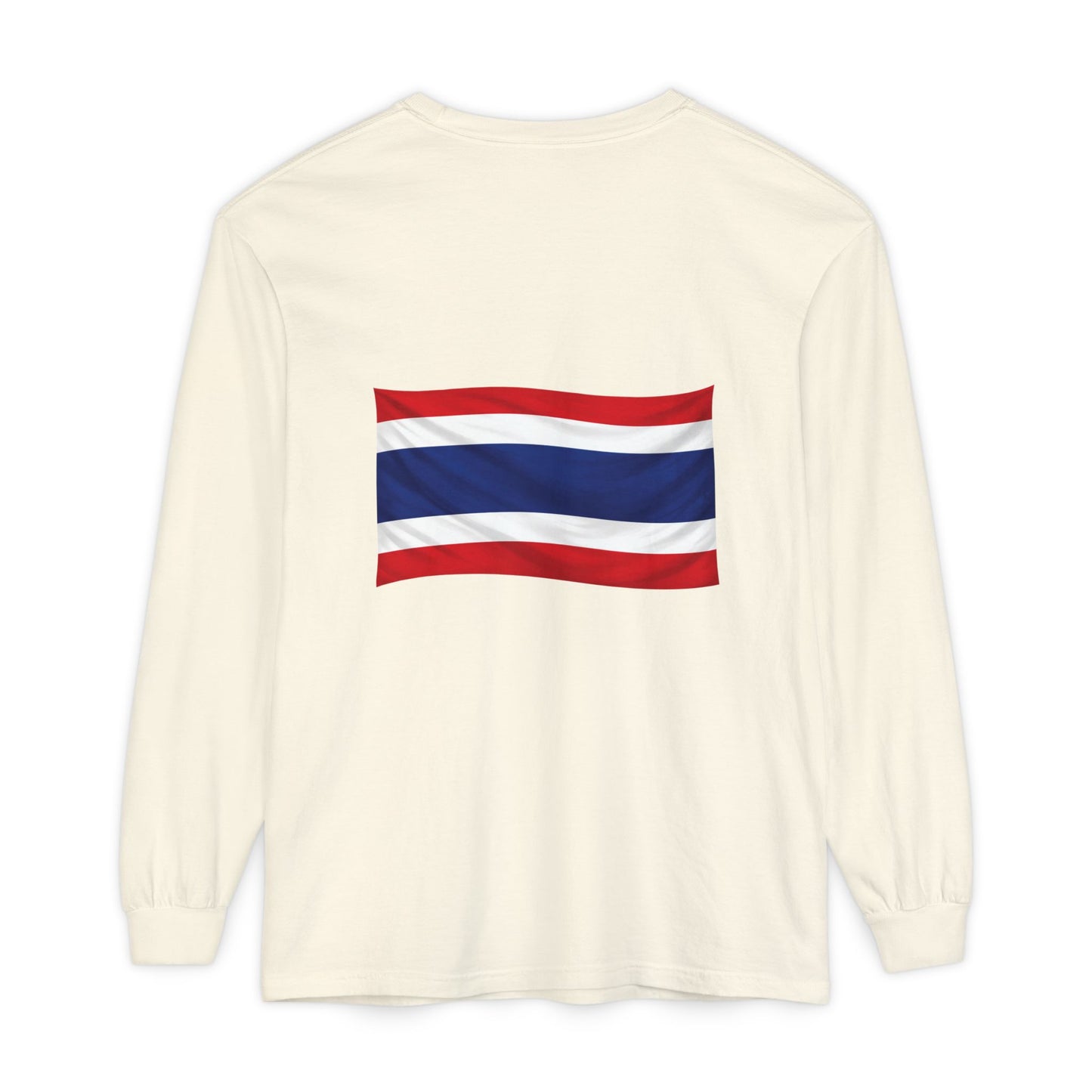 Thailand Flag (back only) Long Sleeve T-Shirt