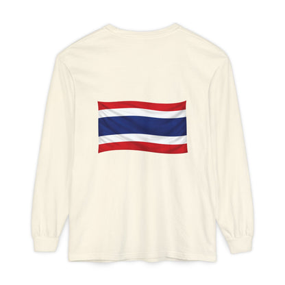 Thailand Flag (back only) Long Sleeve T-Shirt