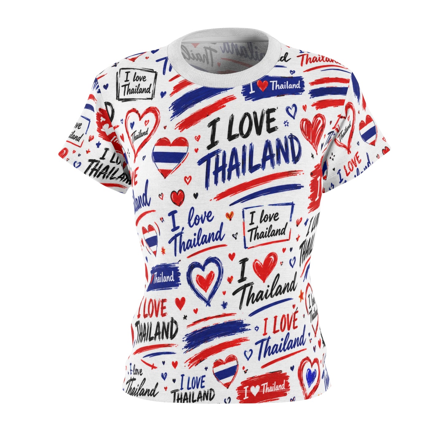 I Love Thailand Women's Cut & Sew Tee (AOP)