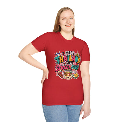 I Miss Thailand I Miss Street Food Unisex Softstyle Tee