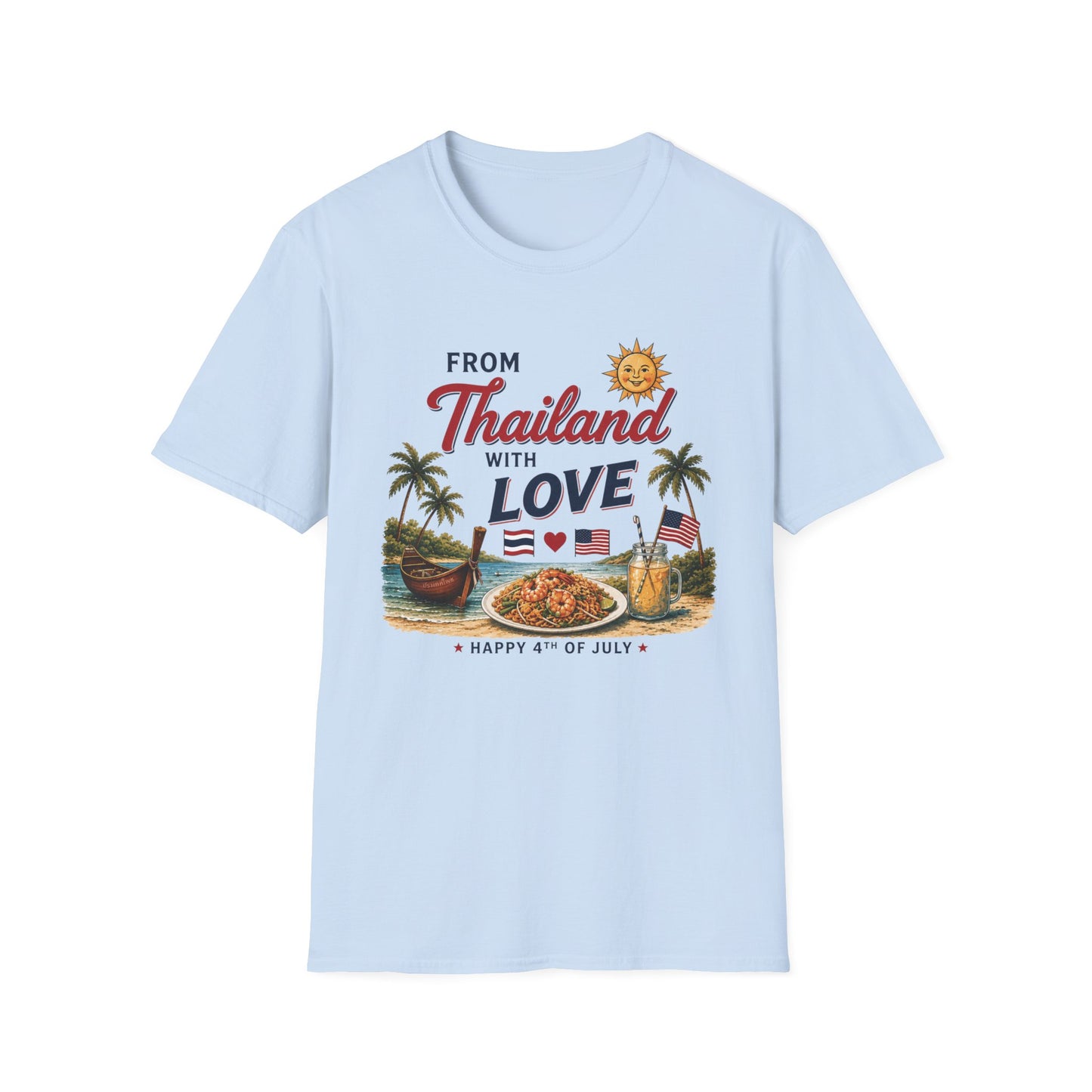 From Thailand With Love. 4th of July Unisex Tee