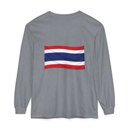 Thailand Flag (back only) Long Sleeve T-Shirt