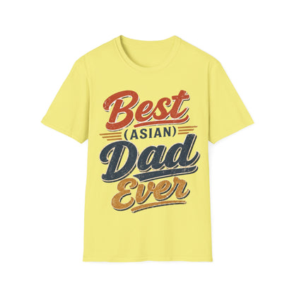 Best (Asian) Dad Ever Vintage Retro Dad Tee