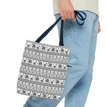 Thai Elephant Tote Bag - Patterned AOP