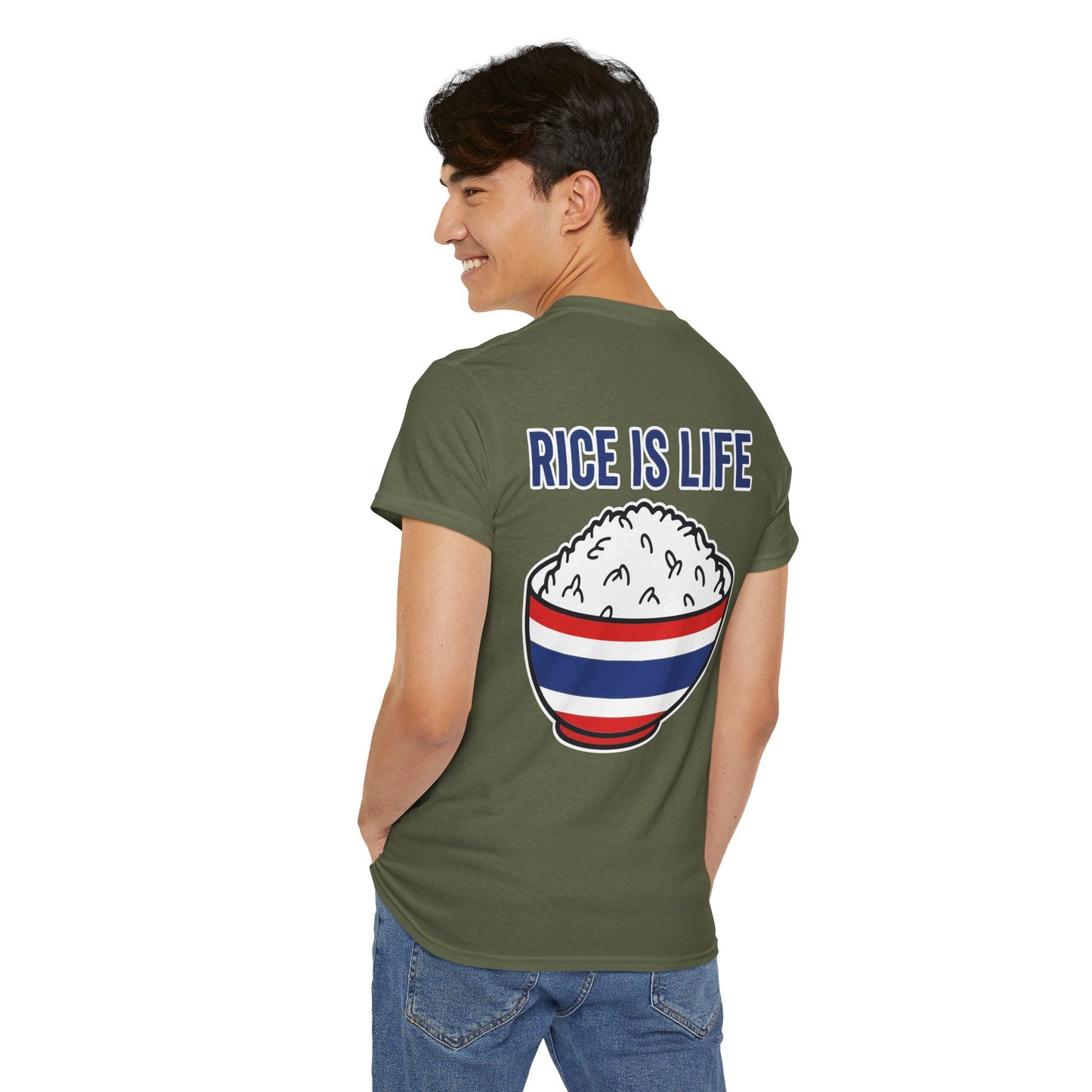 Rice is Life (Back) Heavy Cotton Tee