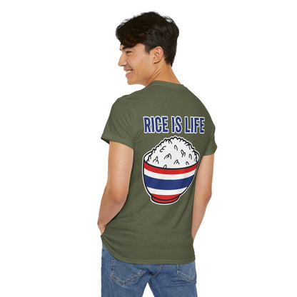 Rice is Life (Back) Heavy Cotton Tee