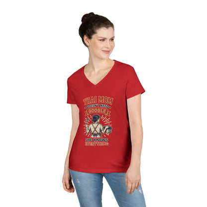 Thai Mom Doesn’t Need Google, She Knows Everything V-Neck Tee