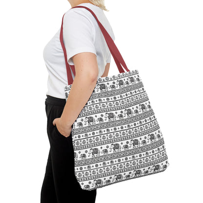 Thai Elephant Tote Bag - Patterned AOP