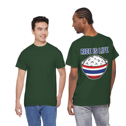 Rice is Life (Back) Heavy Cotton Tee