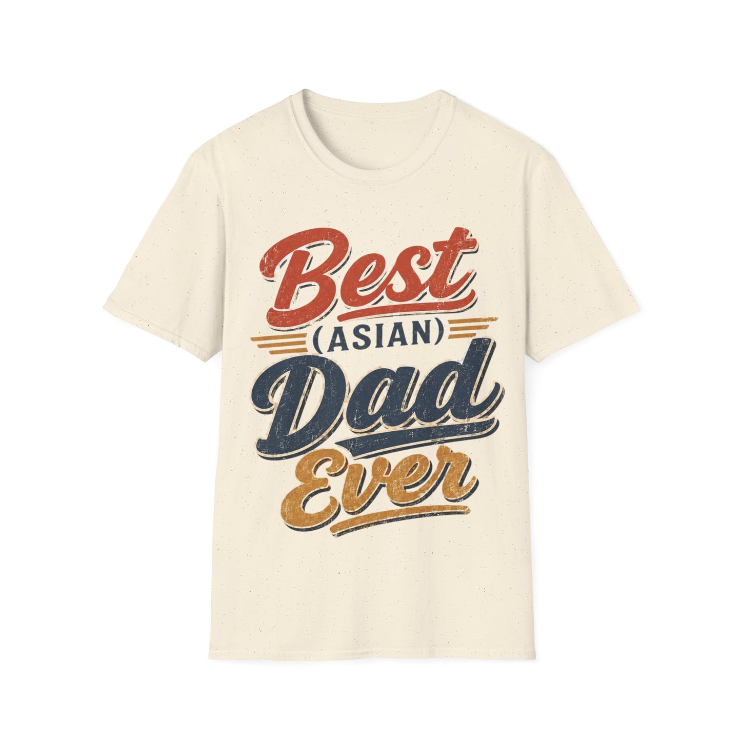 Best (Asian) Dad Ever Vintage Retro Dad Tee