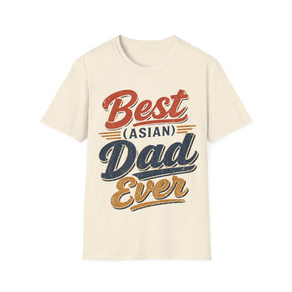 Best (Asian) Dad Ever Vintage Retro Dad Tee