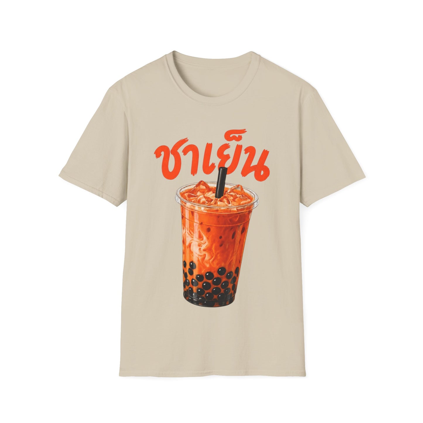 ชาเย็น Thai Boba Tea Unisex SoftStyle Tee