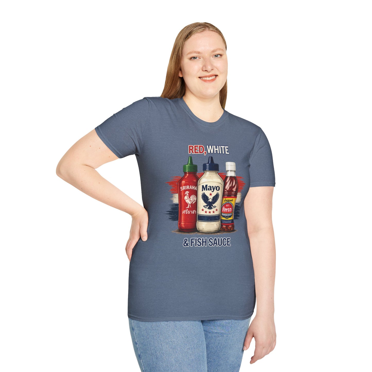 Red, White & Fish Sauce Unisex SoftStyle Tee