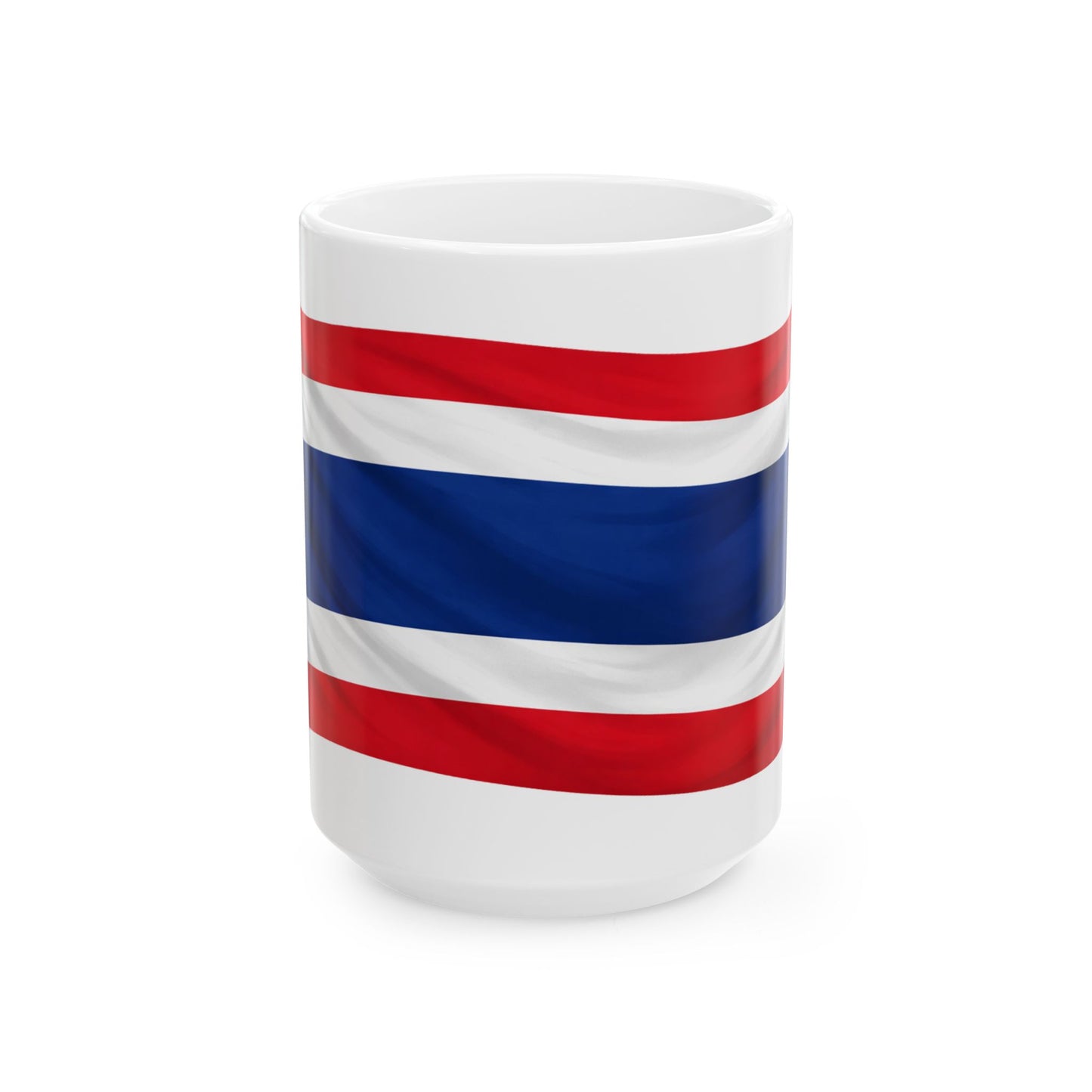 Thailand Flag Ceramic Mug, (11oz, 15oz)