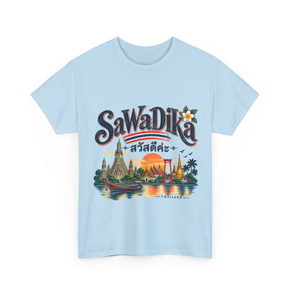SaWaDiKa Thailand Vintage Travel Heavy Cotton T-Shirt