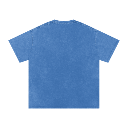 Thai Tea Snow Washed Oversized Unisex Cotton T-Shirt