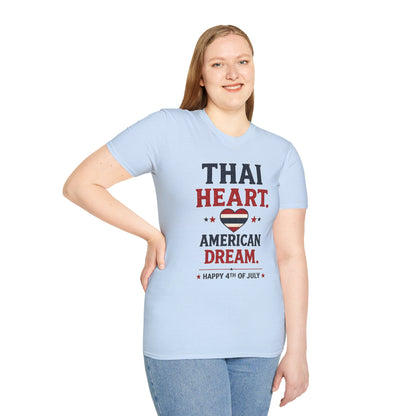 Thai Heart. American Dream. 4th of July Unisex Tee
