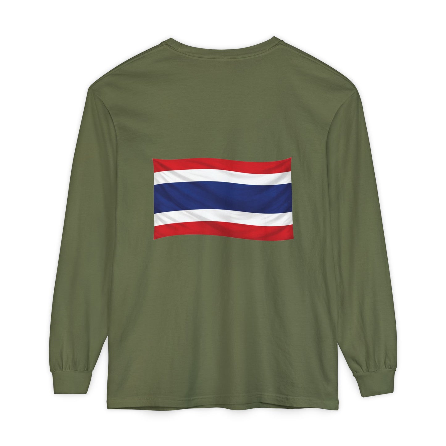Thailand Flag (back only) Long Sleeve T-Shirt