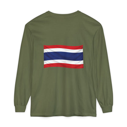 Thailand Flag (back only) Long Sleeve T-Shirt