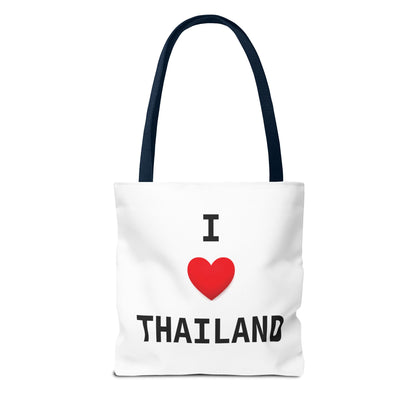 I heart Thailand with Thailand flag Tote Bag (AOP)